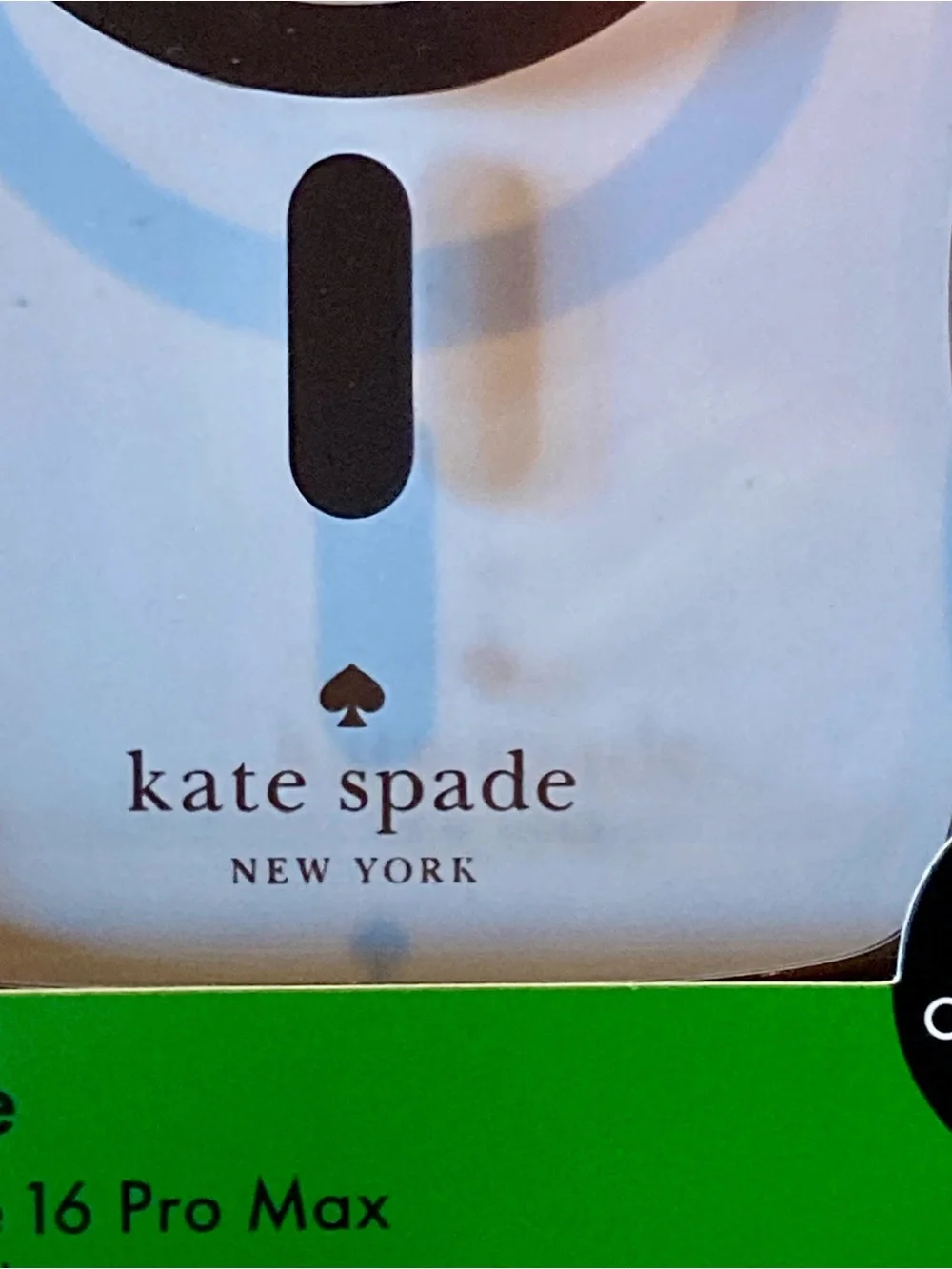 NIB kate spade New York Black Wavy iPhone 16 Pro Max Case